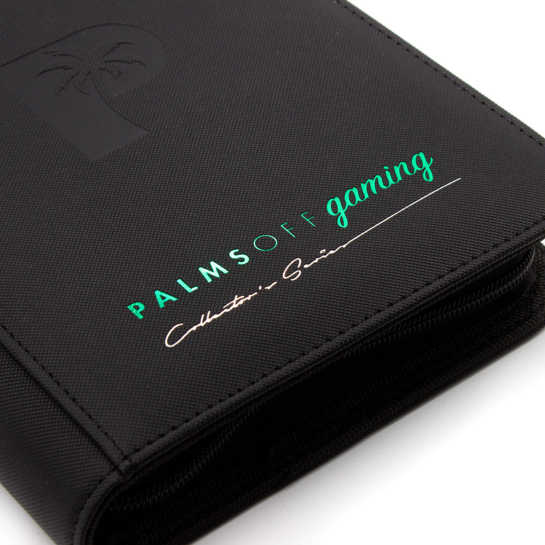 POCKET GAMES - Palms Off Gaming: Collector’s Series 4 Pocket Zip Trading Card Binder Black TCG Accessories