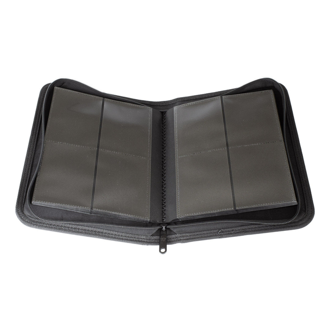 POCKET GAMES - Palms Off Gaming: Collector’s Series 4 Pocket Zip Trading Card Binder Black TCG Accessories