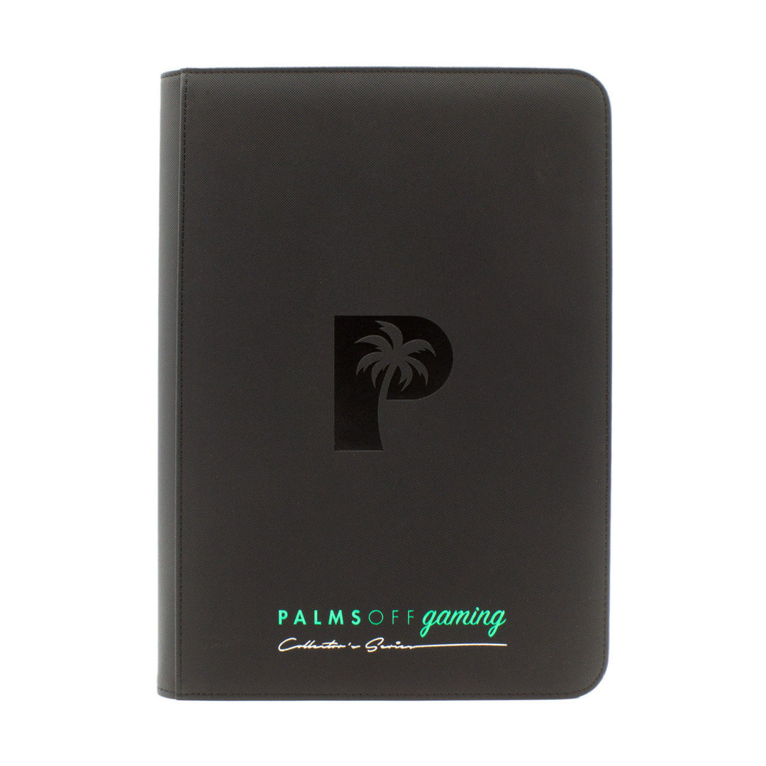 POCKET GAMES - Palms Off Gaming: Collector’s Series 9 Pocket Zip Trading Card Binder Black TCG Accessories