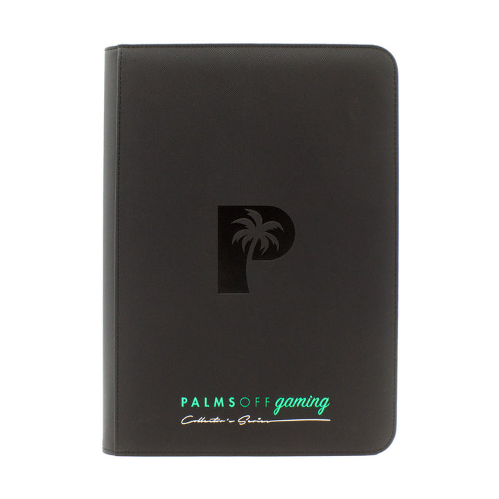 POCKET GAMES - Palms Off Gaming: Collector’s Series 9 Pocket Zip Trading Card Binder Black TCG Accessories