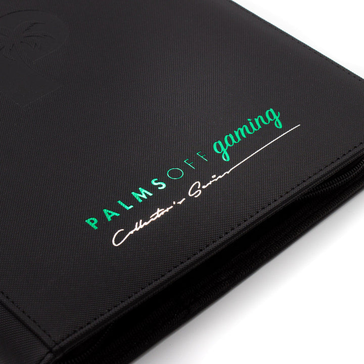 POCKET GAMES - Palms Off Gaming: Collector’s Series 9 Pocket Zip Trading Card Binder Black TCG Accessories