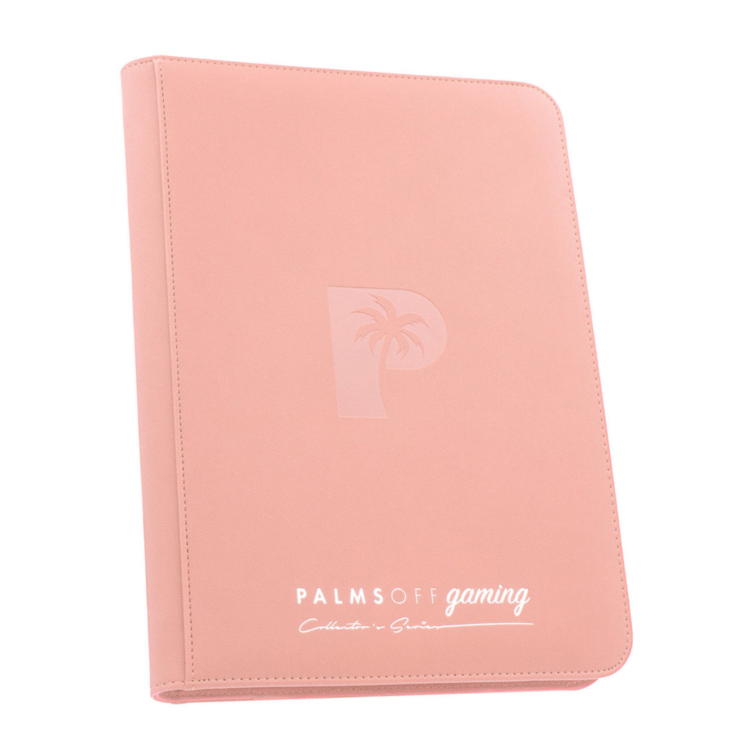 POCKET GAMES - Palms Off Gaming: Collector’s Series 9 Pocket Zip Trading Card Binder Pink TCG Accessories