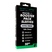 MintFit Booster Pack Sleeves - Extra Thick Box of Mint Fit Booster Pack Sleeves with branding on a white background