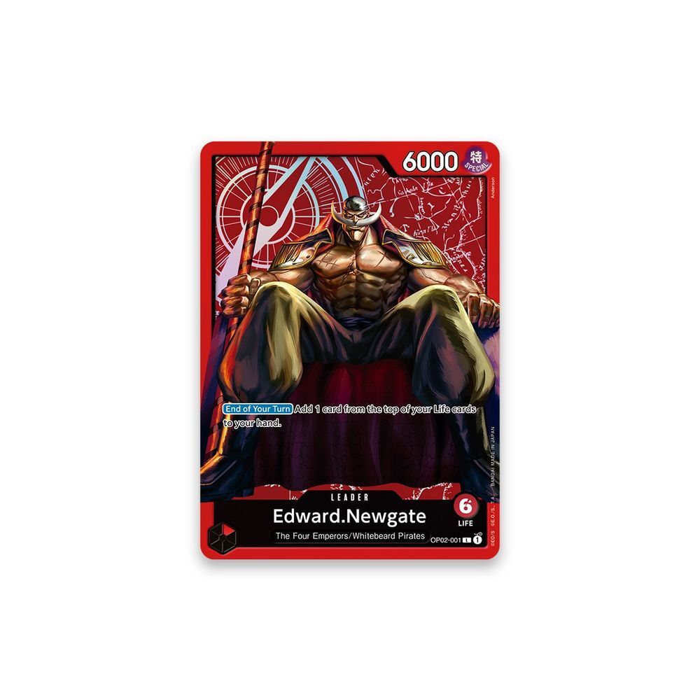 Card featuring a character named Edward Newgate with a red border on a white background