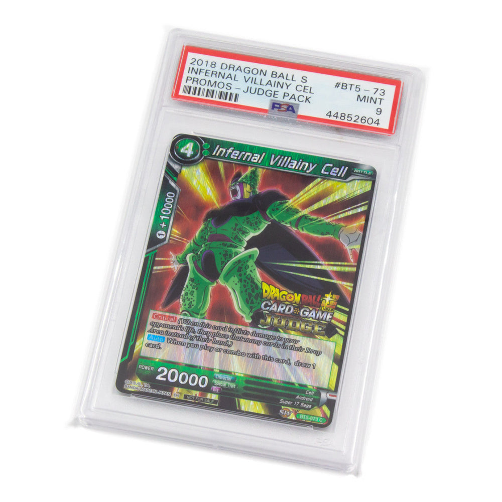 MintFit PSA Graded Card Sleeves - Regular 100pc Trading card in protective packaging with Dragon Ball Z branding