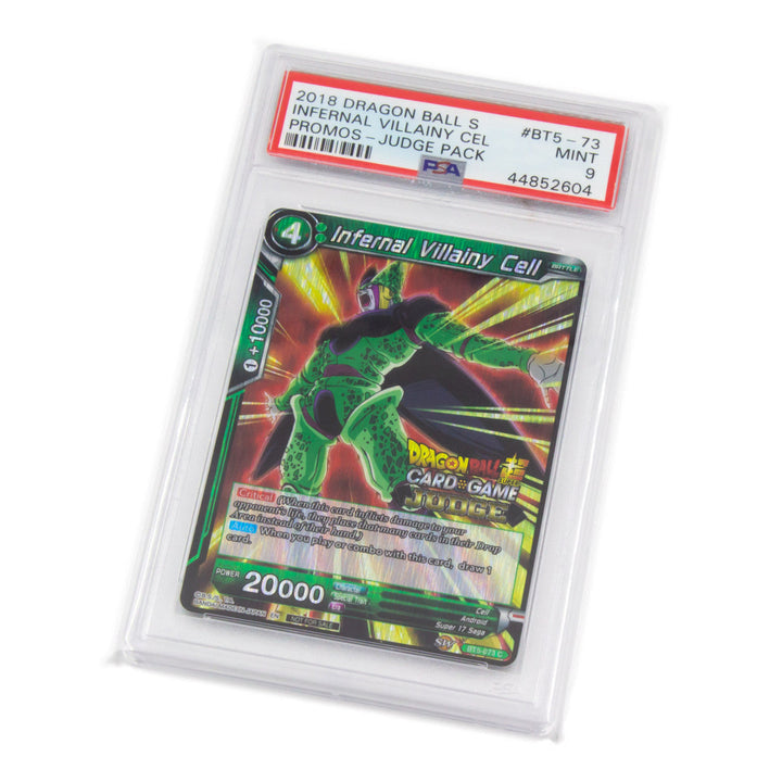 MintFit PSA Graded Card Sleeves - Regular 100pc Trading card in protective packaging with Dragon Ball Z branding