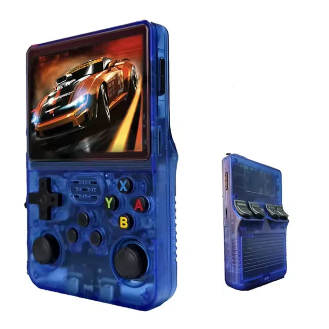 Game Console R36S in Transparent Blue