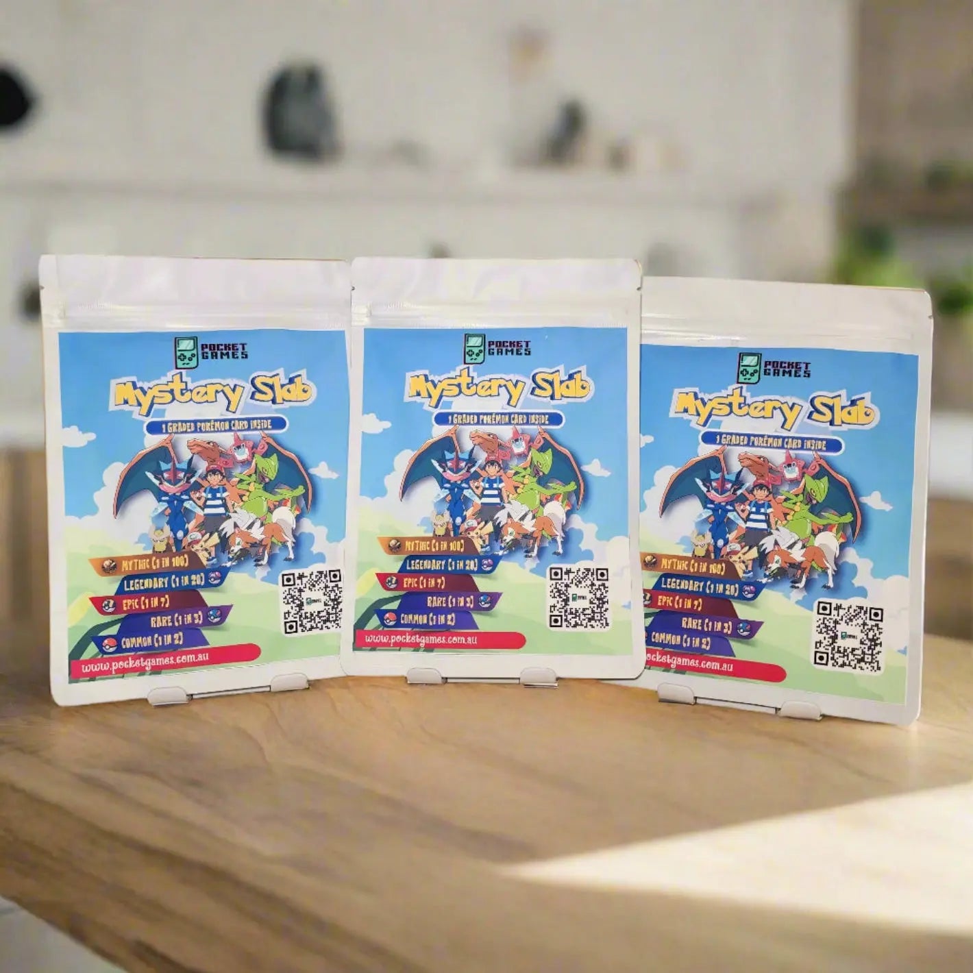 POCKET GAMES - Mystery Slab – Graded Pokémon Card (1 per pack) Default Title Mystery