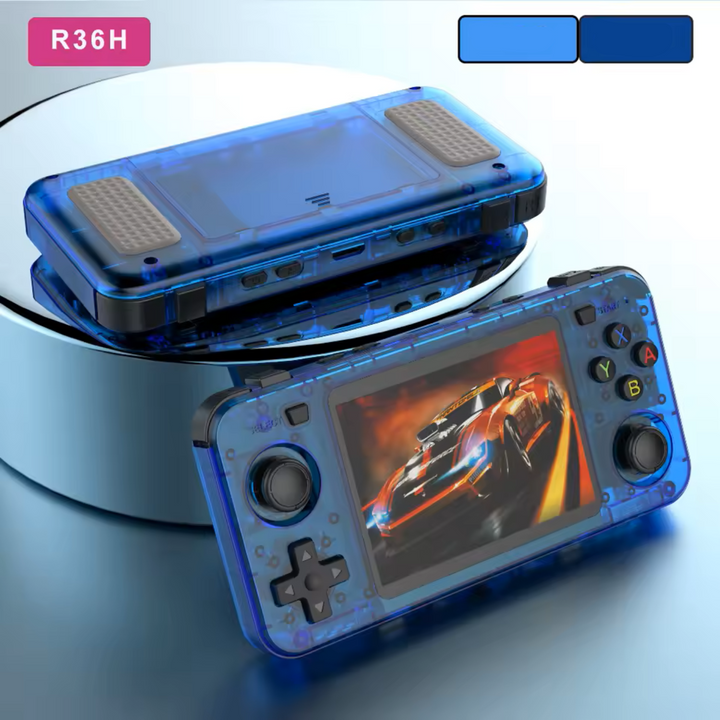 Pocket Games: Game Console R36H in transparent blue