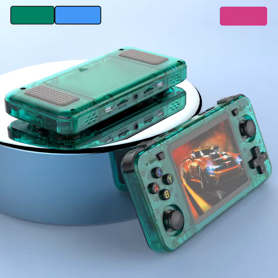 Pocket Games: Game Console R36H in Transparent Green